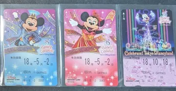 디즈니 리조트 라인 프리 티켓 35주년 기념 사용 완료 3장