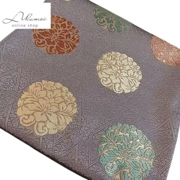 LULU3 후쿠로 오비 화문 꽃 보라색