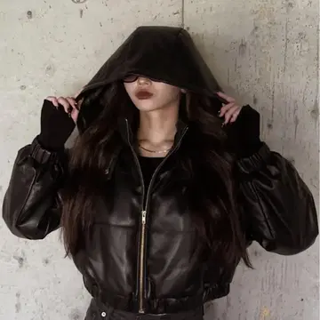 아베일 x 쇼코 가죽풍 블루종