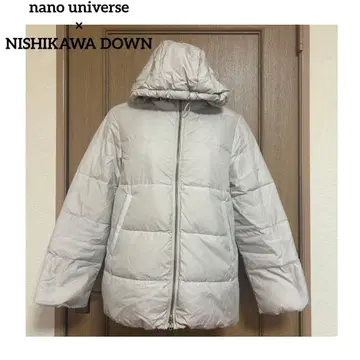 nano universe x NISHIKAWA DOWN 후드 다운 자켓