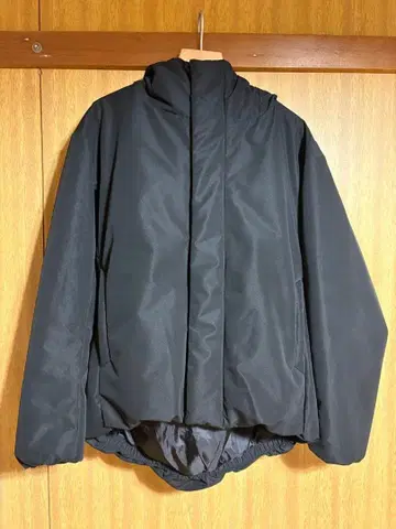 무인양품 신사 방풍 발수 솜 후드 자켓 신사 S 블랙