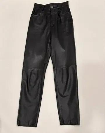 천연 가죽 팬츠 스트레이트 안감 있음