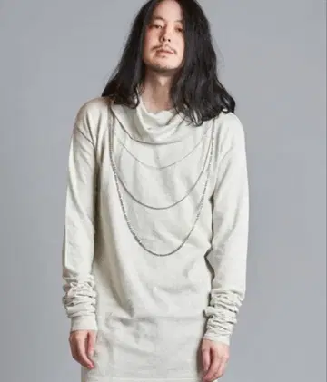 NO ID. 체인 니트 풀오버