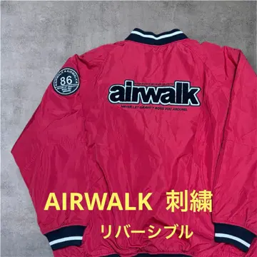 AIRWALK 리버서블 나일론 바시티 자켓 자수