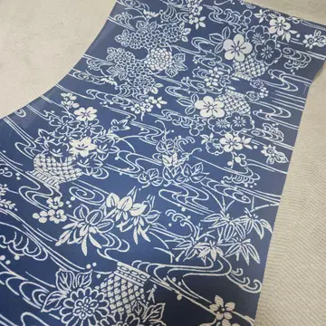 시기 놓쳐서! 면 명주 유카타 옷감 보관품