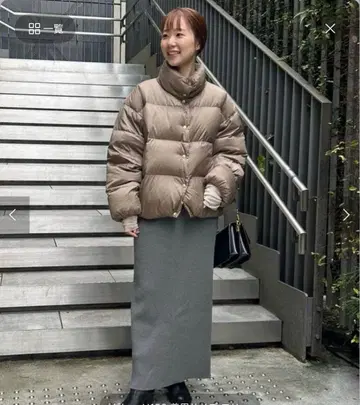 SLOBE IENA 그레이 타이트 스커트