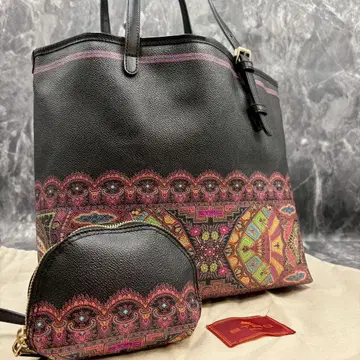 미사용급 레어 에트로 토트백 파우치 포함