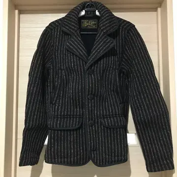 The CALEE 블랙 스트라이프 자켓 S