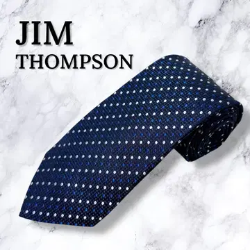 [ 미사용 새상품 ] 짐 톰슨 넥타이 네이비 도트 무늬 레귤러 타이 고급