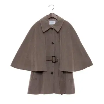 택 포함 새상품 아카이브 2way 케이프 미들 코트 아우터 베이지