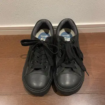 CONVERSE STACKS BOOKSTORE 블랙 가죽 통굽 27