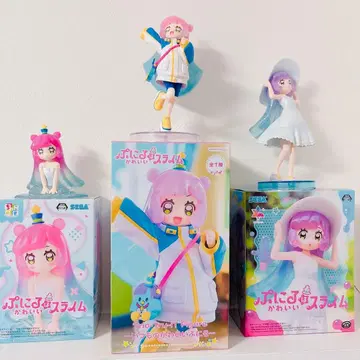 푸니루는 귀여운 슬라임 피규어 3개 세트 박스 포함