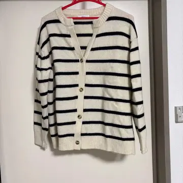 SHIPS any AQUA 캐시미어 믹스 스키퍼 가디건