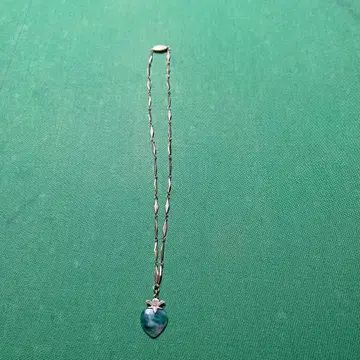 SILVER 하트형 펜던트 목걸이