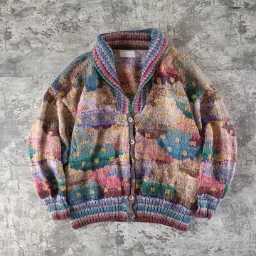 'KAFFE FASSETT' ROWAN 숄카라 가디건
