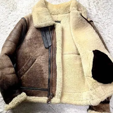 초두께 아비렉스 B-3 무스탕 가죽 자켓 보머 플라이트