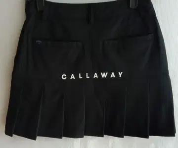 CALLAWAY 백 플리츠 스커트 블랙