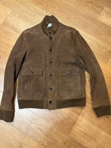 브라운 스웨이드 자켓