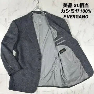 [새상품급] 캐시미어 100% F.VERGANO 테일러드 펜체크 XL상당