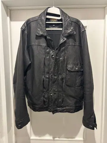 블랙 가죽 자켓
