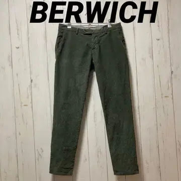 BERWICH 이탈리아제 코듀로이 팬츠 카키 모스그린
