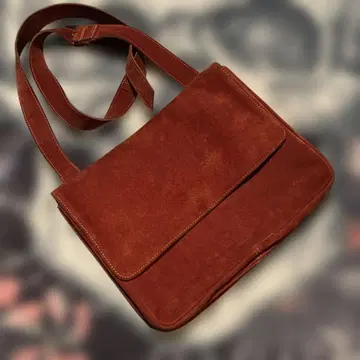 suede leather shoulder bag