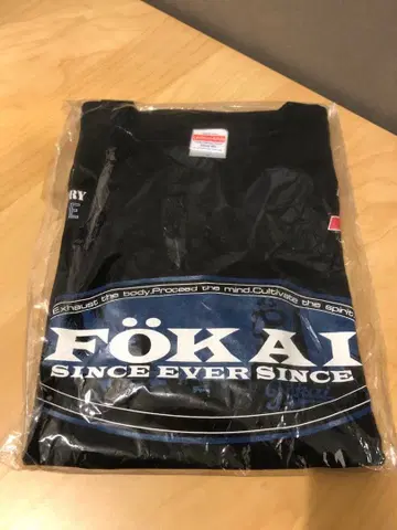 미사용 FOKAI 티셔츠 블랙 15주년 L 사이즈 파카이