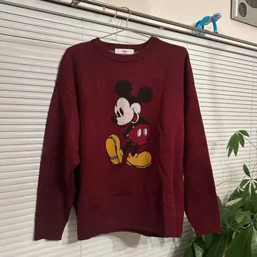 Disney 미키 자카드 니트 스웨터
