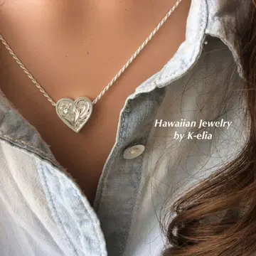 하와이안 주얼리 플랫 하트 탑