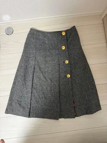 BLUE LABEL 플레어 스커트 그레이 38