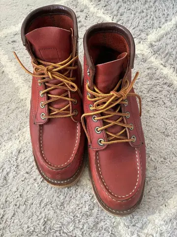 RED WING SHOES 브라운 가죽 부츠