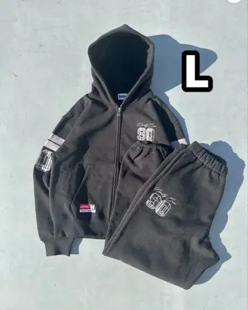 Numbering Check Zip Hoodie x Sweat Pants