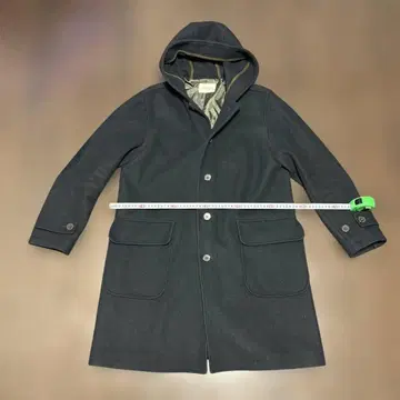 URBAN RESEARCH DOORS 블랙 울 코트