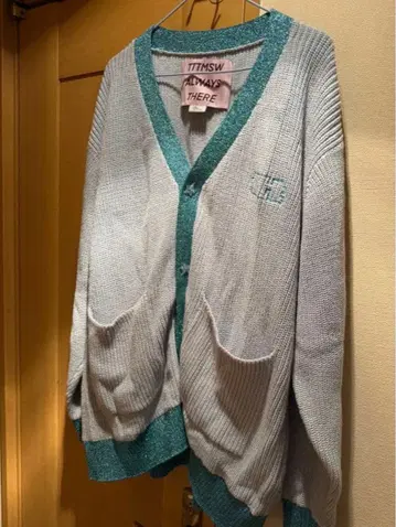 TTTMSW 24SS 라메 가디건 스웨터