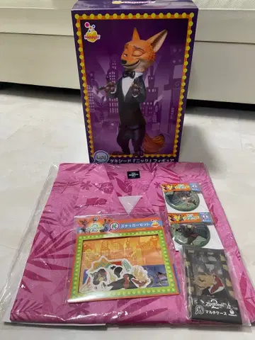 주토피아2 happy 복권 닉 피규어 알로하 셔츠 덤 포함