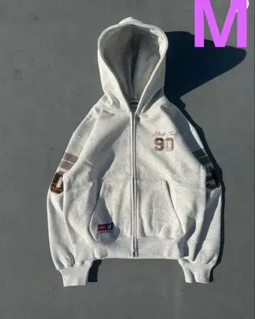 9090 Numbering Check Zip Hoodie