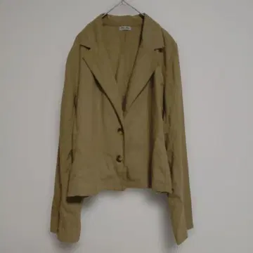 스크런치 앙제 리나 자켓 테일러드 자켓 베이지