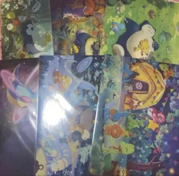 포켓몬 슬립 클리어 파일 전종 세트 포케슬리 6종 5