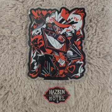 해즈빈 호텔에 오신 것을 환영합니다 아크릴 플레이트 아크릴 스탠드 복스