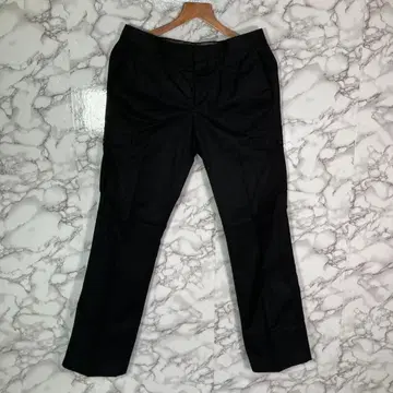 UNITED ARROWS (M) 깔끔한 카고 팬츠 버튼 플라이 블랙