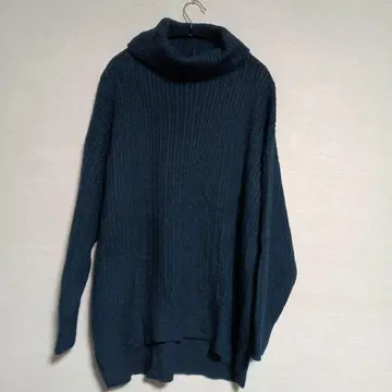 [JEANASIS] 다크 그레이 터틀넥 니트 여성용 프리