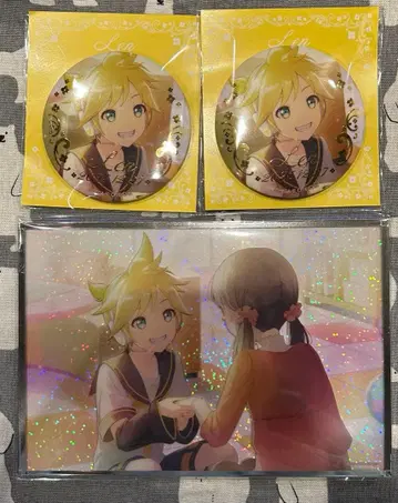 하피콜레 카가미네 렌 아크릴 색지 & 캔뱃지