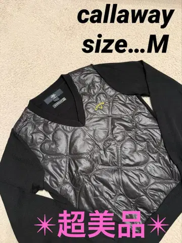 컨디션 최상 캘러웨이 퀼팅 절개 니트 여성용 M 골프 의류