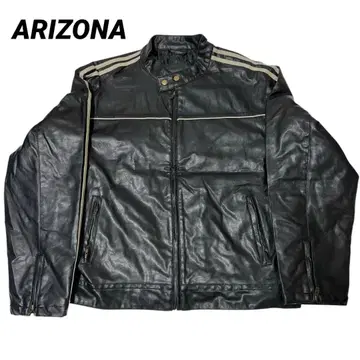 N-6206 ARIZONA 미국 빈티지 의류 싱글 라이더 가죽 자켓 XL