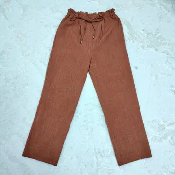 나노 유니버스 팬츠 F 오렌지 브라운 허리밴딩