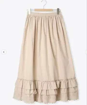 새상품 밑단 프릴 페치 스커트 타임세일