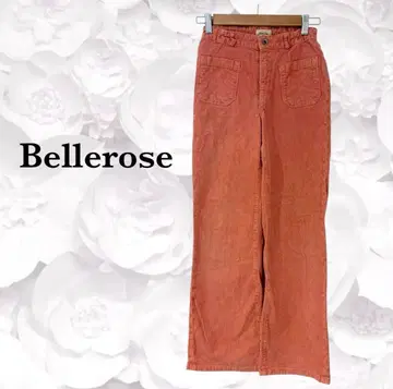 [벨로즈] 코듀로이 팬츠 [S] [160] 코랄 핑크 허리밴딩