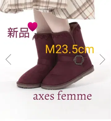 새상품 axes femme 벨트 퍼 어그 부츠 M 사이즈