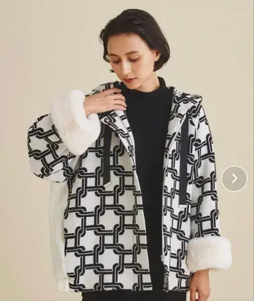 GRACE CLASS 키카 자카드 콤비 블루종