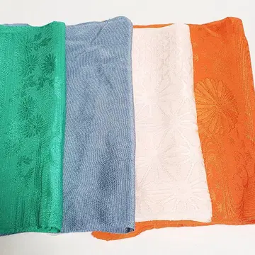 (0727) 오비 장식 천 4점 묶음 판매 기모노 일본 의류 잡화